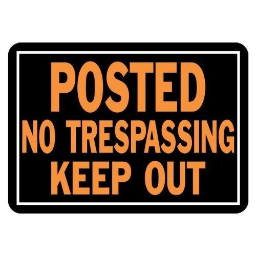 Posted, No Trespassing, Keep Out Sign