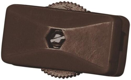 0.91 X 1.35" 120 VAC, 3 Amp Brown Feed-Through Cord Switch