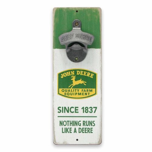 John Deere Nothing Runs Like a Deere Wall Bottle Opener