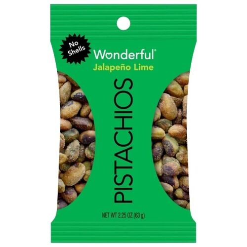 No Shell Jalapeno Lime Pistachios - 2.25 oz