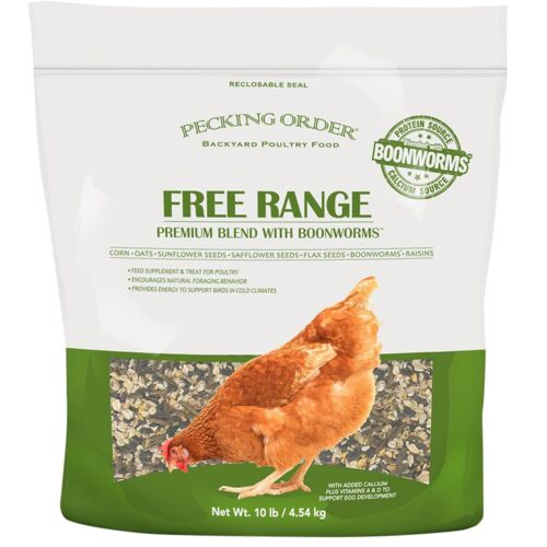 Free Range Premium Blend with Boonworms Treat - 10 lb