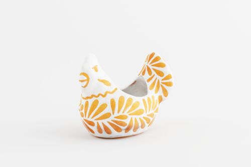 Talavera 6" Hen Planter in Plumeado
