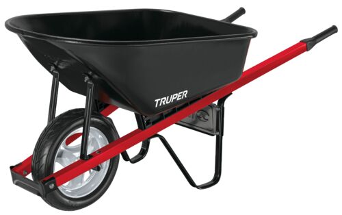 Metal Wheelbarrow with Flat Free Tire - 6 cu ft