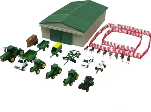 John Deere 1:64 Scale 70-Piece Farm Playset