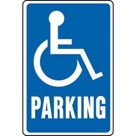Handicap Parking Aluminum Highway Sign