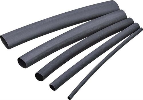 4" Length, Black Thin Wall Heat Shrink Tubing