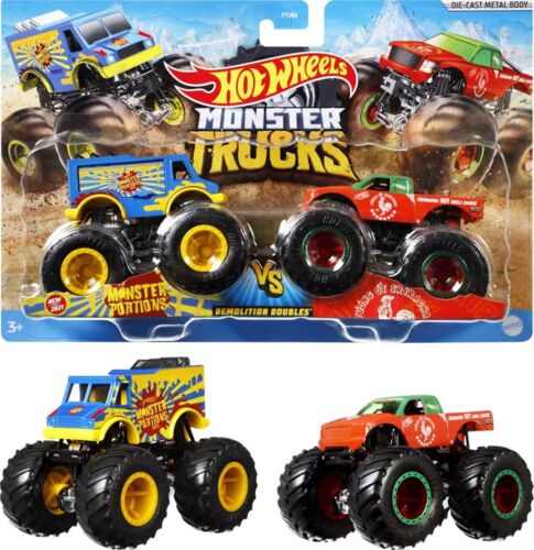 Monster Trucks 1:64 Scale Demolition Doubles - Assorted