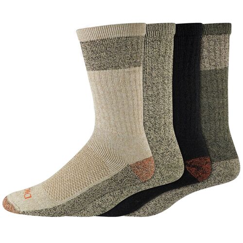 Men's 4-Pack Merino Wool Crew Socks in Olive