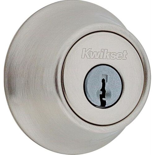 Heavy Gauge Steel, Satin Nickel Single Cylinder Dead Bolt Heavy Gauge Steel, Satin Nickel
