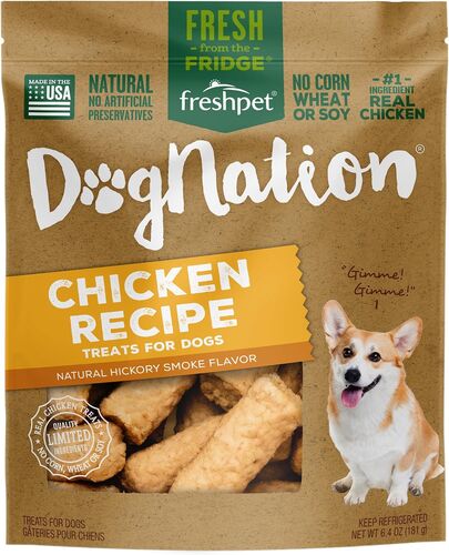 DogNation Chicken Recipe Fresh Dog Treats - 6.4 oz