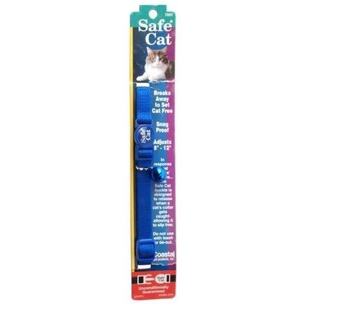Cat Solid Color Safety Collar in Blue