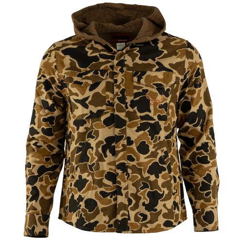 Deer Camp Hooded Shirt Jacket