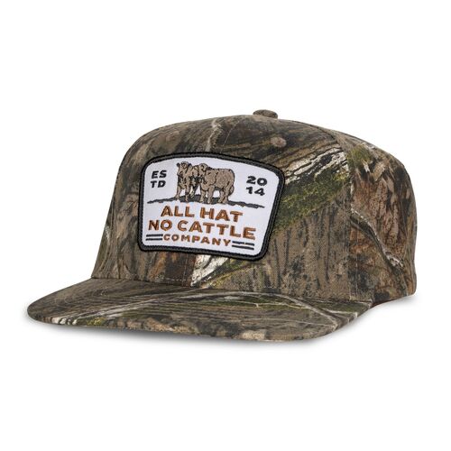 All Hat No Cattle Snapback Hat in Camo