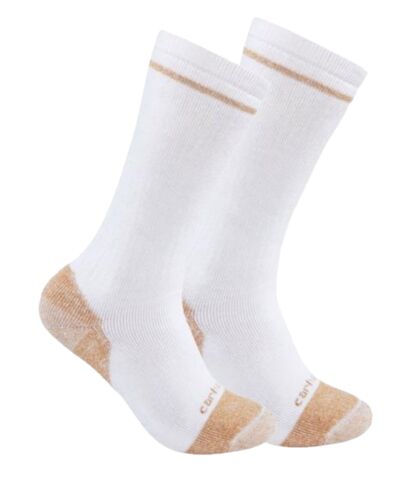 Men's 2-Pack Midweight Cotton Blend Steel Toe Boot Socks