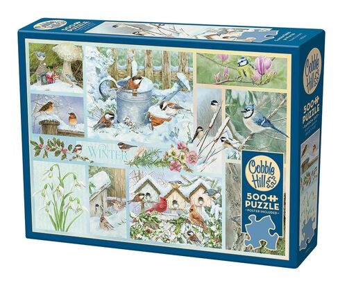 Garden Birds in Winter Jigsaw Puzzle - 500 Piece