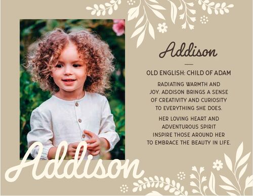 Kids Picture Frame - Name A-J