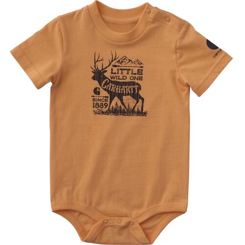 Infant Boy's Short Sleeve Deer Bodysuit