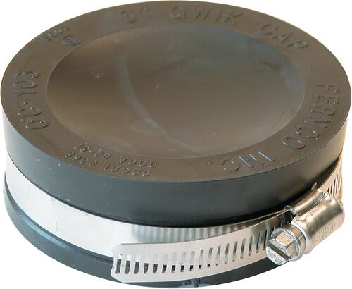 3" Qwik Flexible PVC Pipe Cap