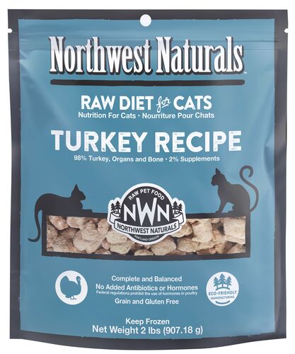 Frozen Raw Diet for Cats in Turkey Recipe - 2 Lb