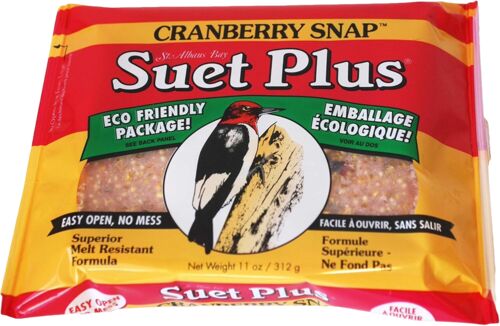 Suet Plus Cranberry Snap Suet Cake - 11 oz