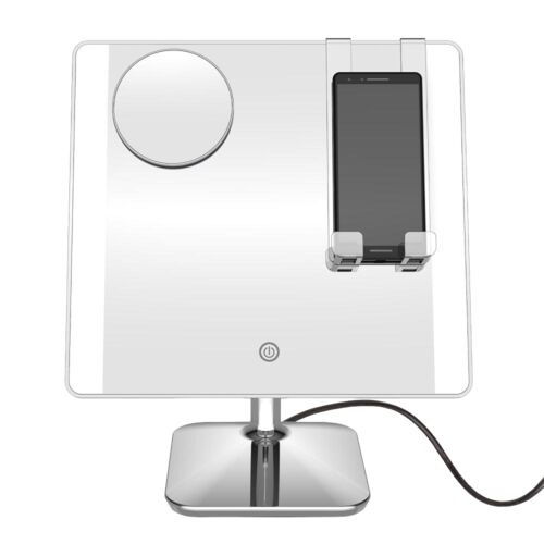 Halo Lighted Social Media Mirror