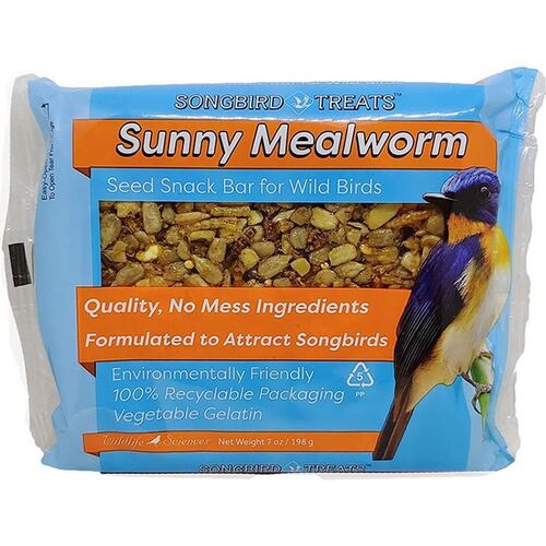 Songbird Treats Sunny Mealworm Seed Bar - 7 oz