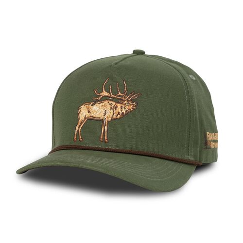 Elk Snapback Hat in Green