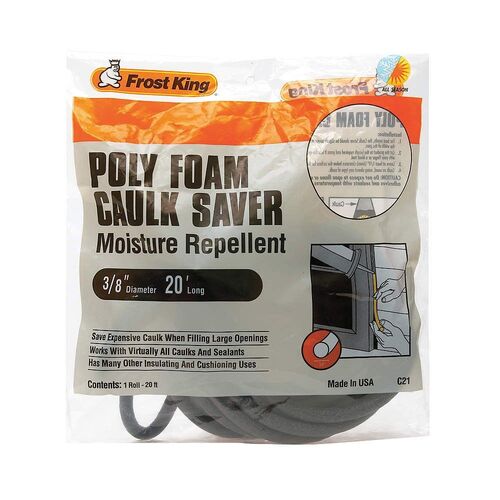 Caulk Saver 3/8" by 20' Long, Gray