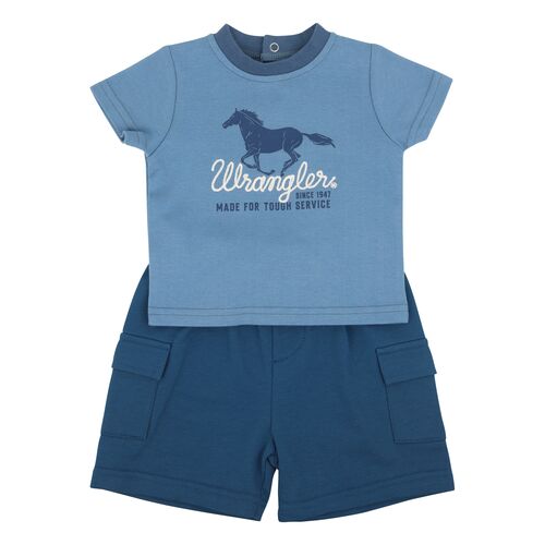 Boy's Running Horse Short Set