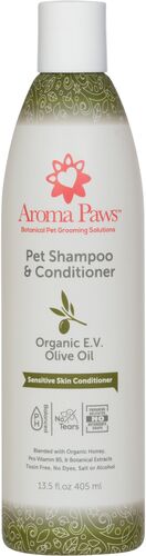 Organic Olive Oil - Sensitive Skin Dog Shampoo and Conditioner - 13.5 oz