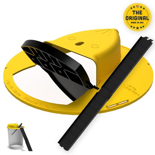 Flip N Slide Bucket Lid Mouse Trap