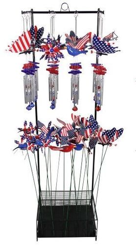 Patriotic Stake Windchime - Assorted