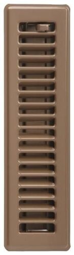 2-1/4 X 12" Brown Steel Floor Register