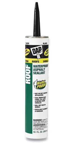Roof Waterproof Asphalt Filler and Sealant in Black - 10.1 oz