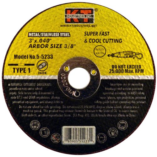Quick Cut Steel / SST Cut Off Wheel