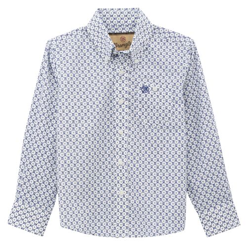 Boy's Classic Button-Down Print Shirt