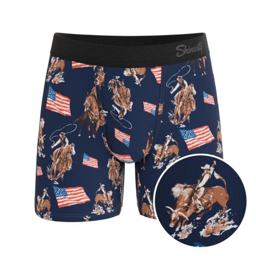 Men's The Bootstraps & Chaps Ball Hammock Pouch Blue Underwear