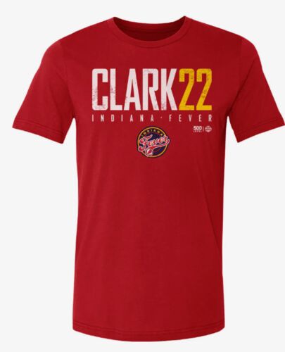 Clark 22 Indiana Fever Short Sleeve T-Shirt in Red - Assorted Sizes