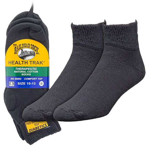 Men's 3-Pack Quarter Therapeutic Socks