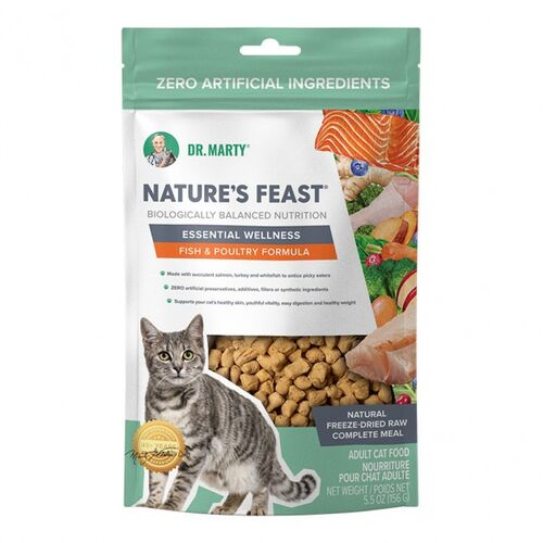 Nature's Feast Essential Wellness Fish & Poultry Freeze Dried Raw Cat Food
