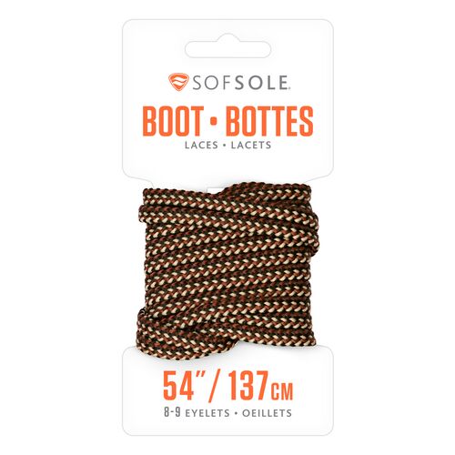 Round Boot Laces in Rattlesnake - 54"