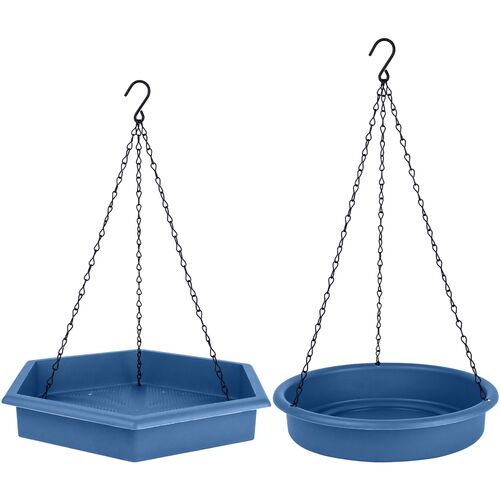 EcoCycle Combo Cafe 2-in-1 Recycled Plastic Bird Feeder and Bird Bath
