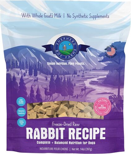 Rabbit Recipe Freeze-Dried Dog Food -14 oz