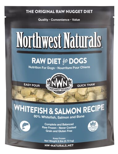 Frozen Raw Diet for Dogs in Whitefish & Salmon Recipe - 6 Lb