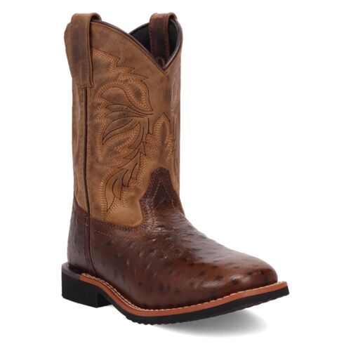 Kids' Jet Square Toe Leather Western Boots