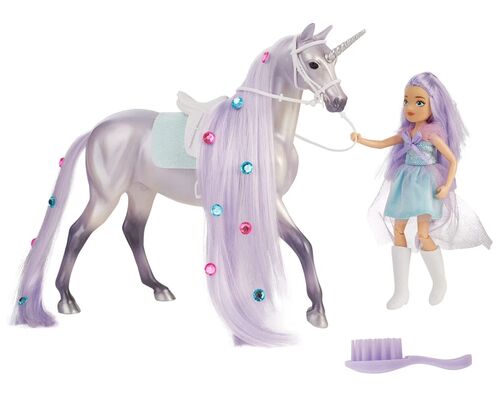 Freedom Series Twila & Moonstone Fantasy Rider & Unicorn