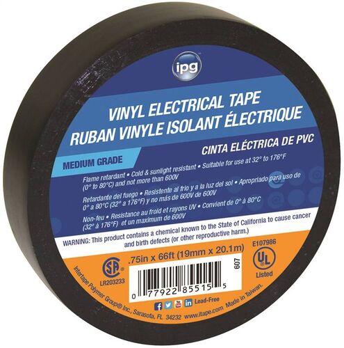 Electrical Tape with PVC Backing - 3/4" x 66'