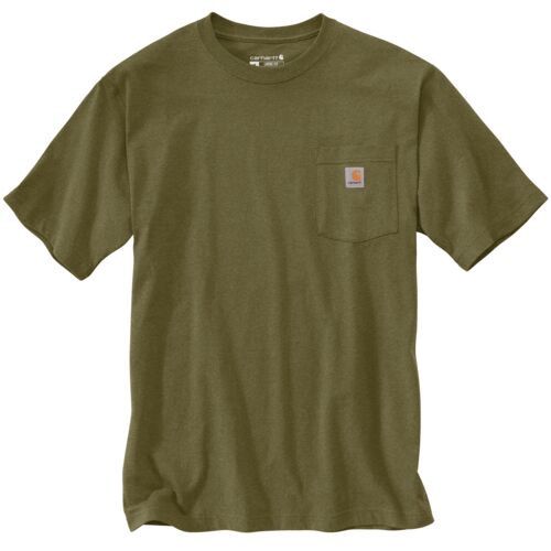 Men's Loose Fit Heavyweight Short Sleeve Pocket T-Shirt - Fall Colors