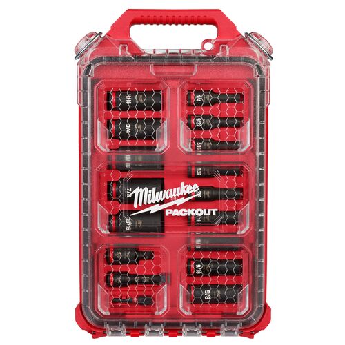 SHOCKWAVE Impact Duty Socket 3/8" Drive SAE 17-Piece Set with PACKOUT