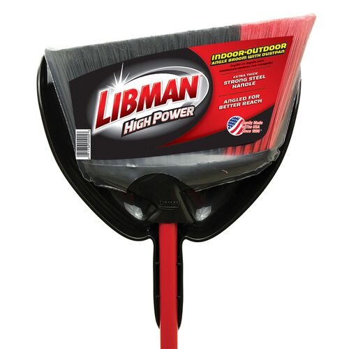 Indoor/Outdoor Angle Broom With Dustpan